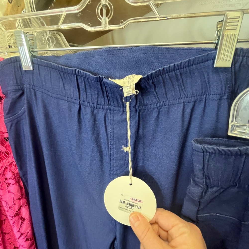 Umgee Navy Blue Boot Cut Pants - Picture 7 of 13